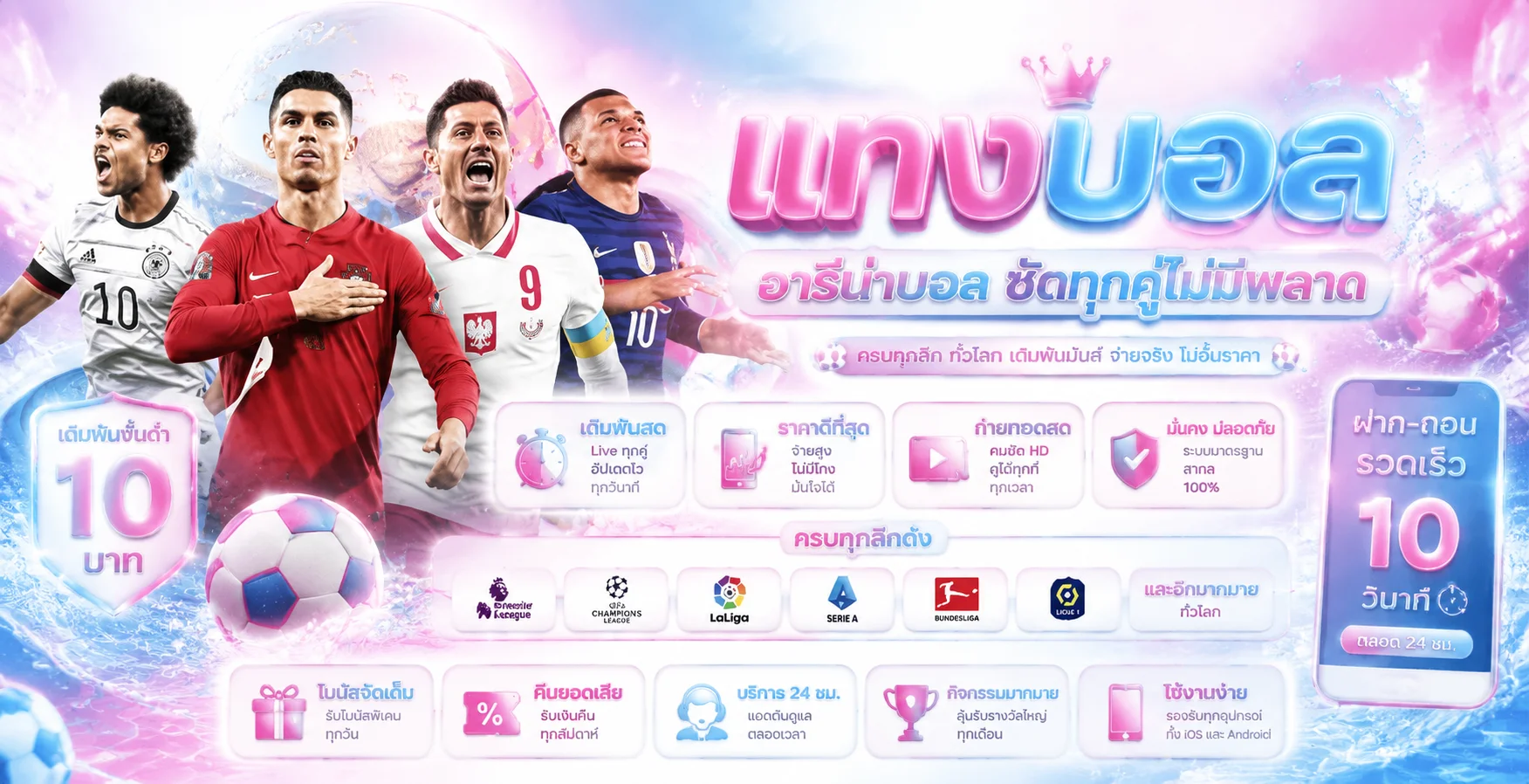 ผลบอลสด อัปเดตเรียลไทม์ทุกลีกดังบน Dreamworld777